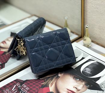Dior Wallet Blue Size 11 x 9 cm