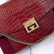 Givenchy Cowhide Crocodile Red Size 29 cm - 5