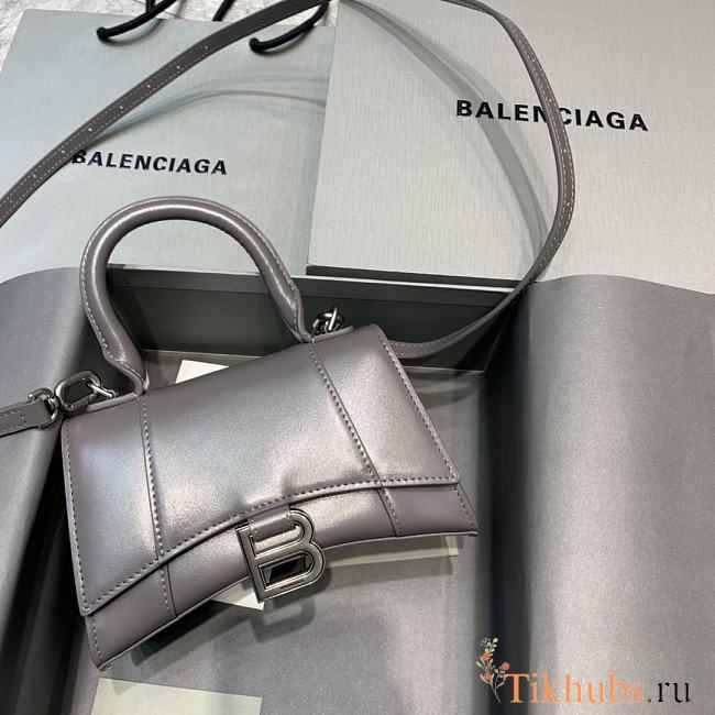 Balencia Hourglass Bag Smoky Gray Size 19 x 8 x 11 cm - 1