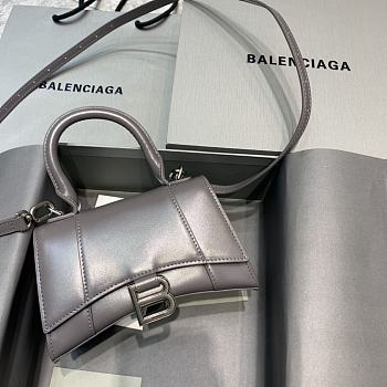 Balencia Hourglass Bag Smoky Gray Size 19 x 8 x 11 cm