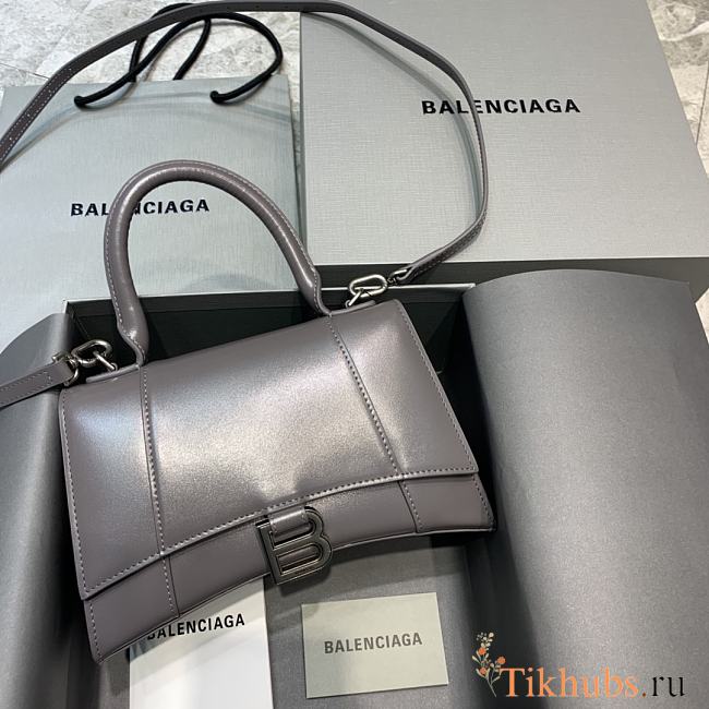 Balencia Hourglass Bag Smoky Gray Size 23 x 10 x 14 cm - 1