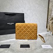 YSL Becky Diamond Quilted Lambskin Chain Bag 629246 Size 25 x 17 x 7 cm - 1