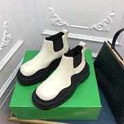 Bottega Veneta Short Boots in Black/ White - 4