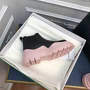 Bottega Veneta Short Boots in Black/ Pink - 2