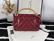 Chanel Mini Castle Series Hanger Bag Red 22 cm - 5