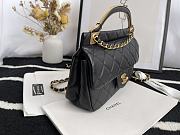 Chanel Mini Castle Series Hanger Bag Black 22 cm - 3