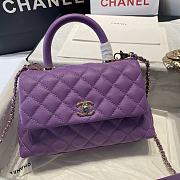 Chanel Coco Handle Purple 92993 Size 23 cm - 4