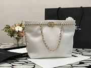 Chanel Tote Bag White 99056 Size 24 x 31 x 7 cm - 6