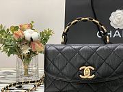 Chanel Handle Bag Black Size 12.5 x 19.5 x 7.5 cm - 4