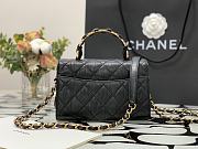 Chanel Handle Bag Black Size 12.5 x 19.5 x 7.5 cm - 5