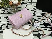 Chanel Handle Bag Pink Size 12.5 x 19.5 x 7.5 cm - 2