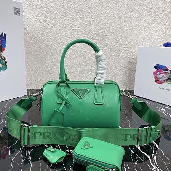 Prada Pillow Bag Green 1BB846 Size 20 x 11 x 11.5 cm