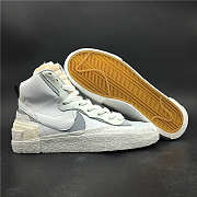 Pioneer Neymar Sacai x Nike Blazer Mid series and Neymar x Nike Shox R4 white gray correct original - 1