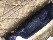 Lady Dior Embroidered Plaid Camel 44531 Size 17 cm - 5
