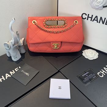 Chanel Flip-Top Chain Bag AS1466 Size 26 x 17 x 6 cm