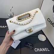 Chanel Flip-Top Chain Bag White AS1466 Size 26 x 17 x 6 cm - 2