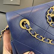 Chanel Flip-Top Chain Bag Blue AS1466 Size 26 x 17 x 6 cm - 4