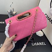 Chanel Flip-Top Chain Bag Pink AS1466 Size 26 x 17 x 6 cm - 6