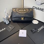 Chanel Flip-Top Chain Bag Black AS1466 Size 26 x 17 x 6 cm - 1