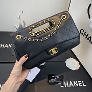 Chanel Flip-Top Chain Bag Black AS1466 Size 26 x 17 x 6 cm - 6