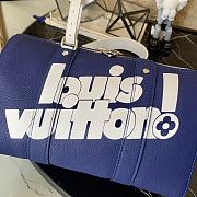 LV City Keepall Handbag Blue M58747 Size 27 x 17 x 13 cm - 4