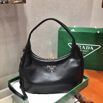 Prada Underarm Bag Black 1BC132 Size 26 x 21 x 9.5 cm