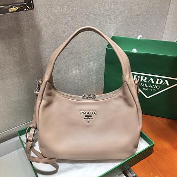 Prada Underarm Bag Cream 1BC132 Size 26 x 21 x 9.5 cm