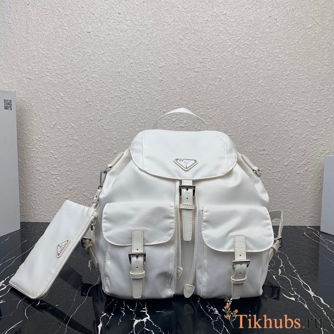 Prada Backpack White 1BZ811 Size 30 x 32 x 15 cm - 1