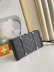 LV Wallet Trunk Black Flower Clutch M20249 Size 25 × 14 × 6 cm - 3