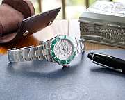 Rolex 40mm Silver - Green - 6