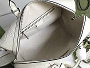 Gucci GG Embossed Duffle Bag White 625768 Size 44.5 x 28 x 24.5 cm - 3