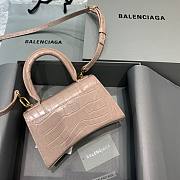 Balencia Hourglass Bag Crocodile Pattern Size 19 x 8 x 21 cm - 4