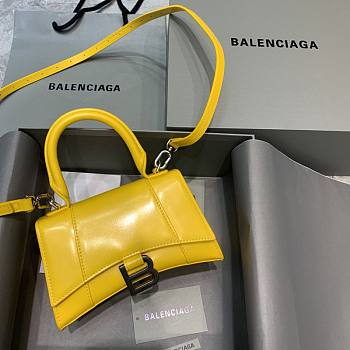 Balenciaga Hourglass Bag Yellow Size 19 x 8 x 11 cm