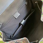 GG Supreme Black Backpack 495563 Size 34 x 42 x 16 cm - 6