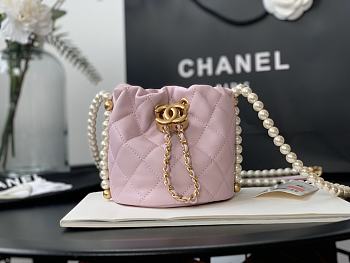 Chanel Mini Drawstring Bag Pink Size 12 x 12 x 12 cm