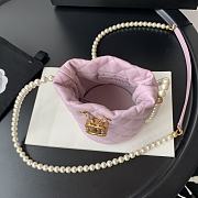 Chanel Mini Drawstring Bag Pink Size 12 x 12 x 12 cm - 3