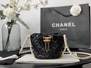 Chanel Mini Drawstring Bag Black Size 12 x 12 x 12 cm - 1