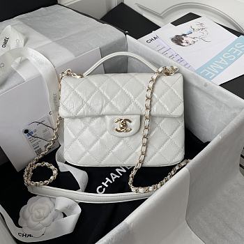 Chanel Handbag White AS2892 Size 20 x 15 x 6.5 cm