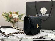 Chanel Saddle Bag Black 99109 Size 19 x 15 x 6 cm - 6