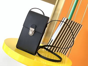 YSL Mobile Phone Bag Black 667718 Size 9 x 3.5 x 18 cm