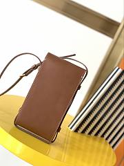 YSL Mobile Phone Bag Brown 667718 Size 9 x 3.5 x 18 cm - 6