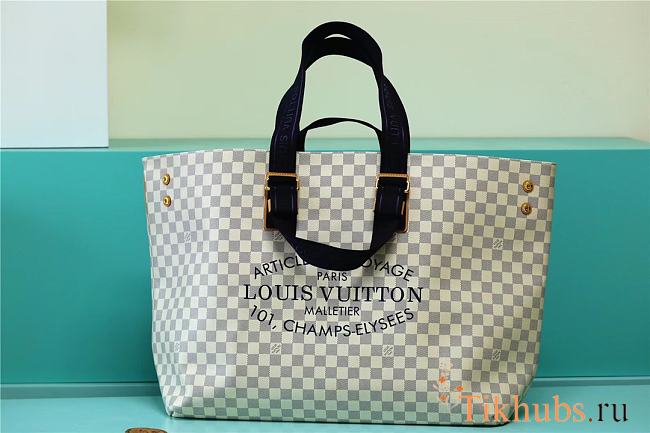 Louis Vuitton Damier Azur Canvas Cabas GM N41180 Size 49 x 40 x 19 cm - 1