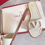 Valentino White Flats  - 3