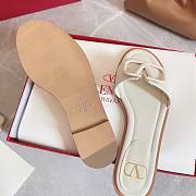 Valentino White Flats  - 4