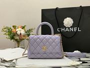 Chanel Coco Mini Purple 99003 Size 13 × 19 × 9 cm - 1