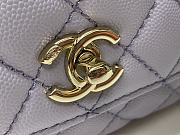 Chanel Coco Mini Purple 99003 Size 13 × 19 × 9 cm - 5