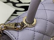 Chanel Coco Mini Purple 99003 Size 13 × 19 × 9 cm - 4