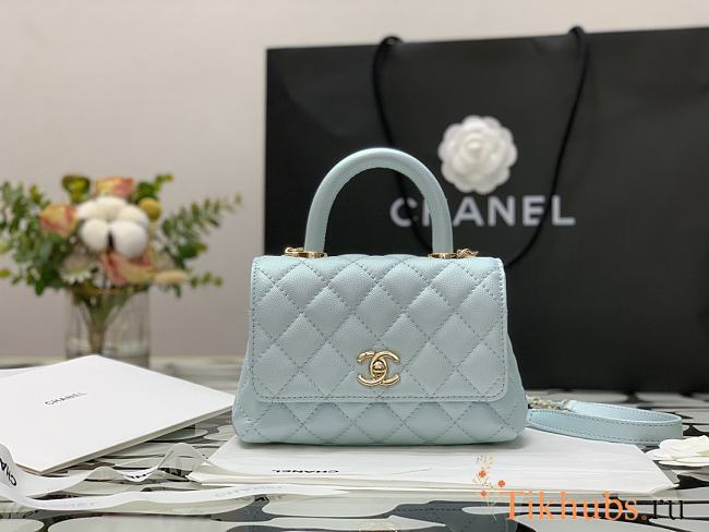 Chanel Coco Mini Mint 99003 Size 13 × 19 × 9 cm - 1