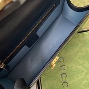 Gucci Sylvie Bee Star Small Shoulder Bag Black 524405 Size 25.5 x 17 x 8 cm - 2