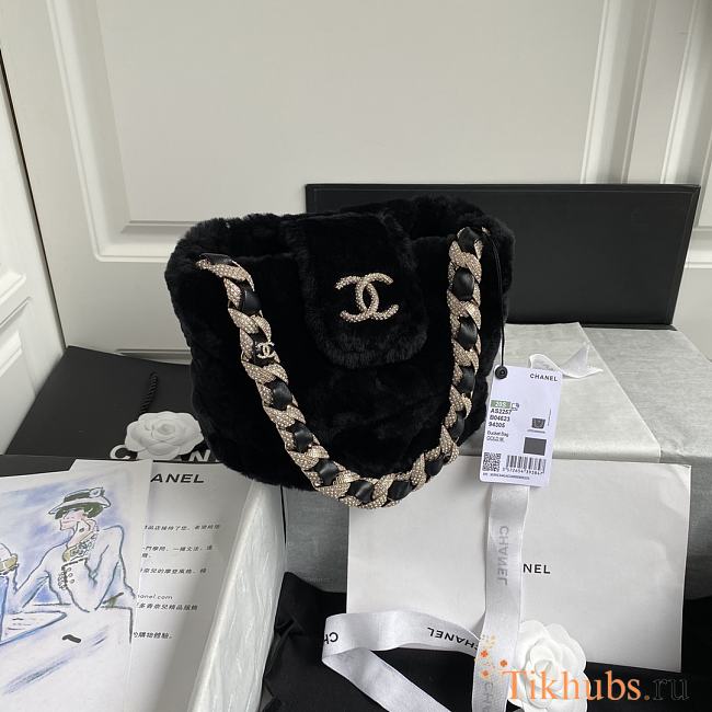 Chanel Bucket Bag Black AS2257 Size 16 x 18 x 12 cm - 1